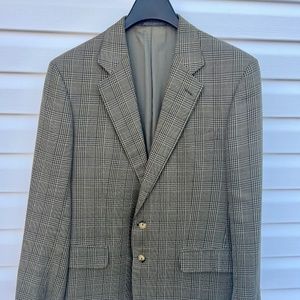Vintage 80s Gucci Herringbone Tweed Men’s single-breasted blazer